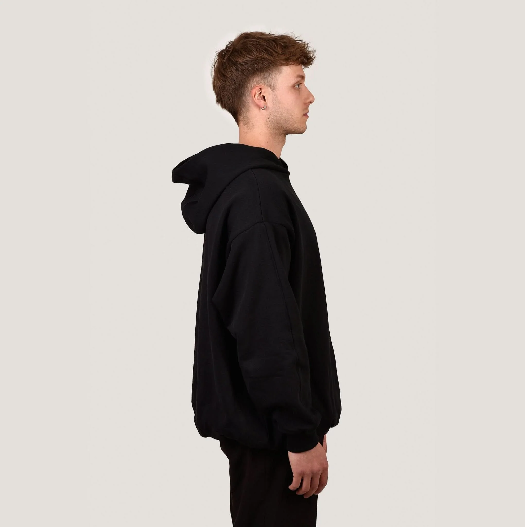 HAPPY 420 - Black Oversize Hoodie - Image 3