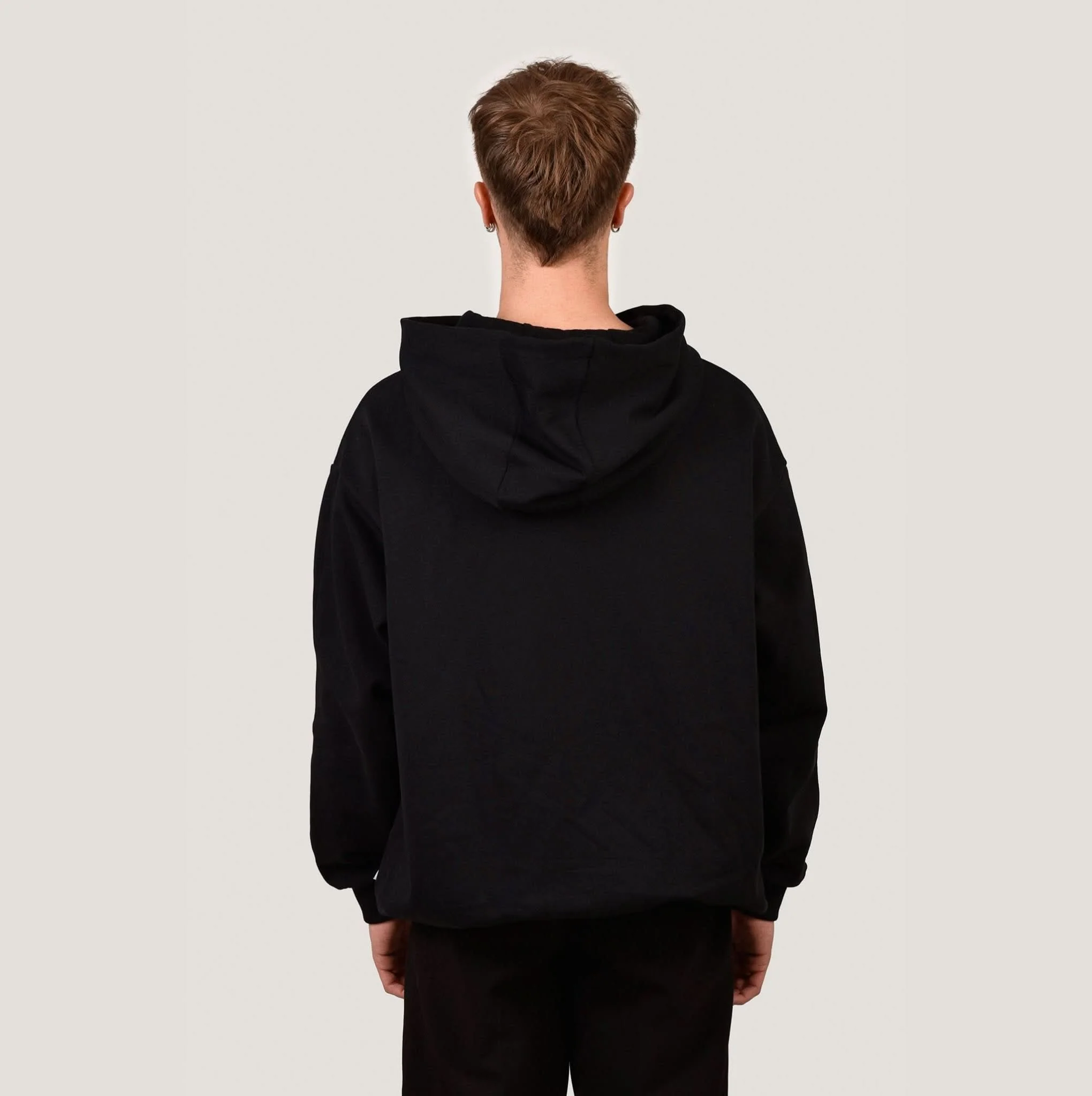 HAPPY 420 - Black Oversize Hoodie - Image 4