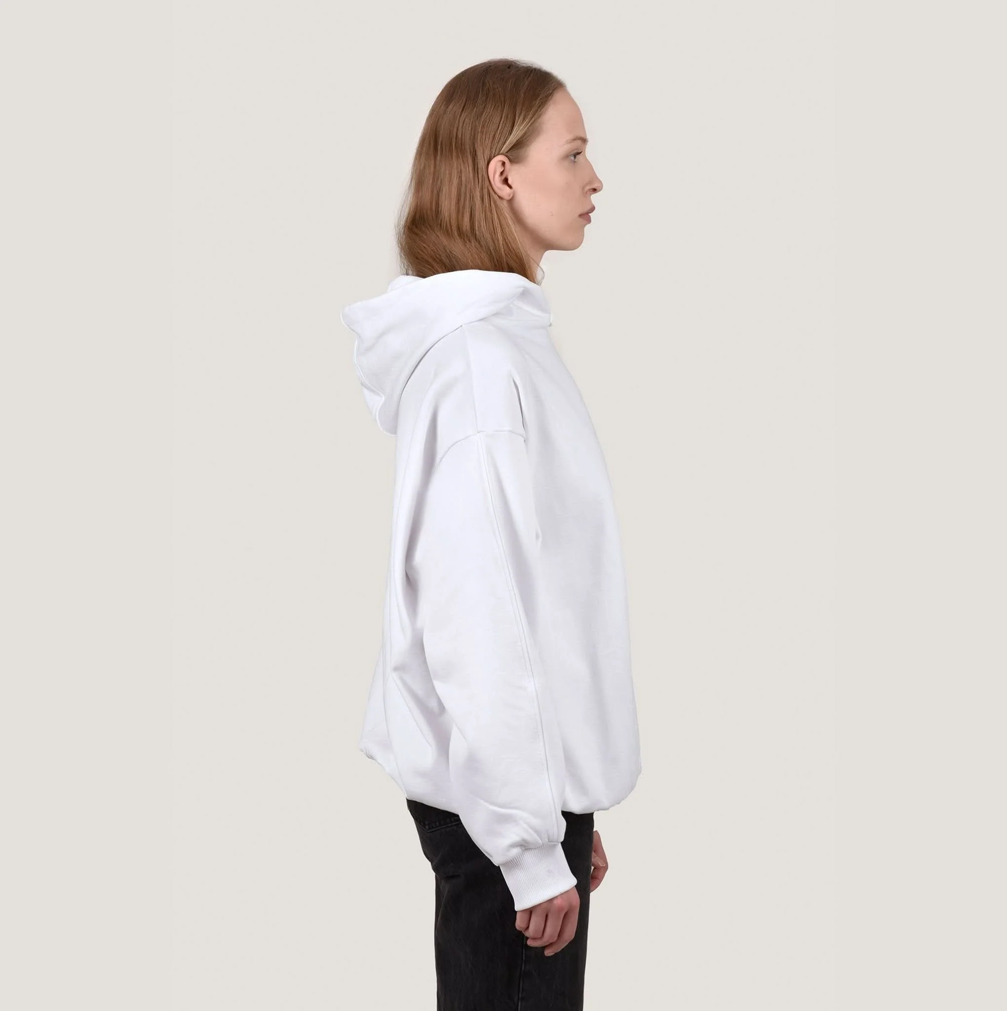 HAPPY 420 - White Oversize Hoodie - Image 3