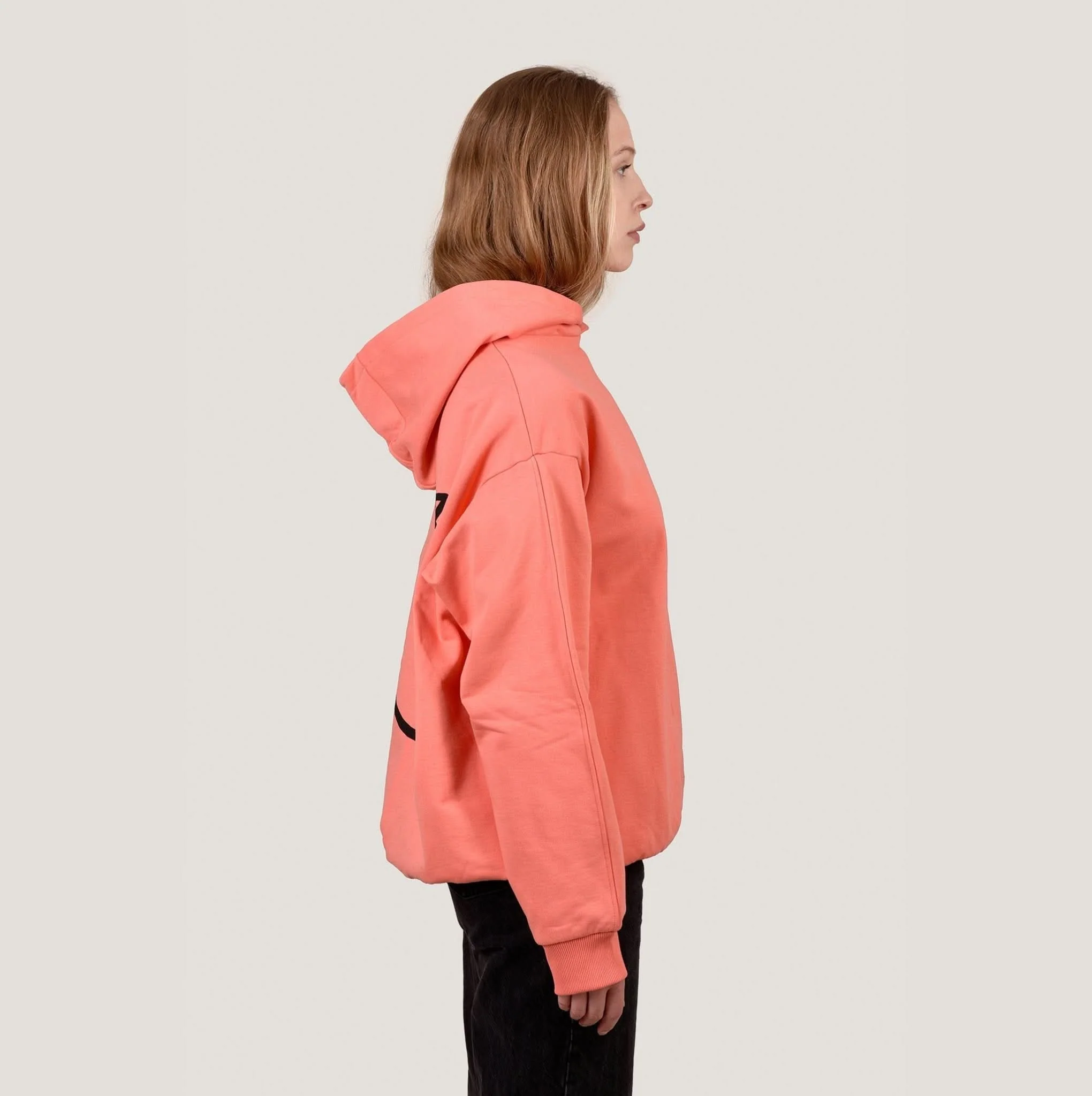SMILE HOODIE - CORAL - Image 3