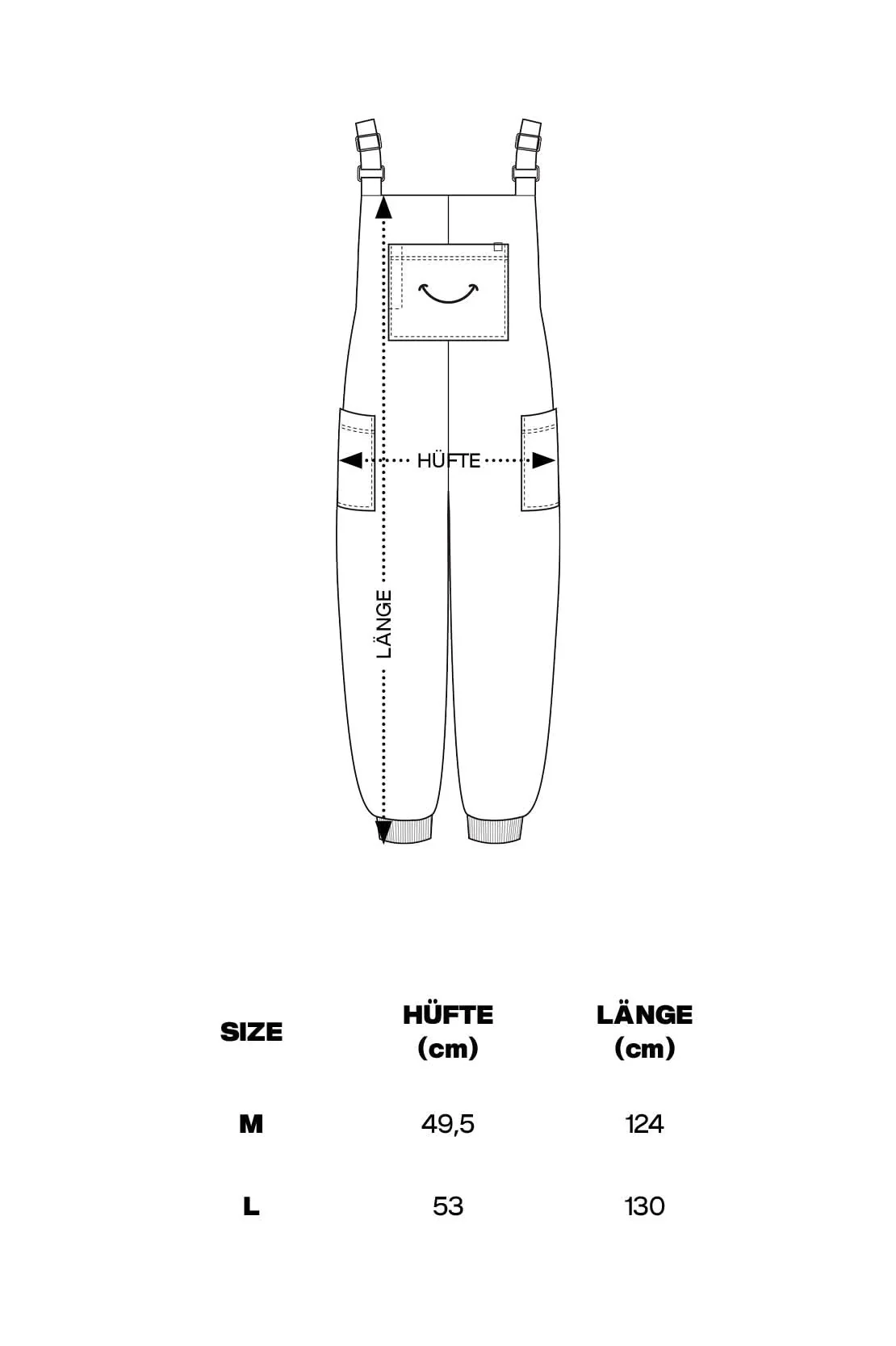 SMILE - Jogging-Latzhose - Black - Image 5